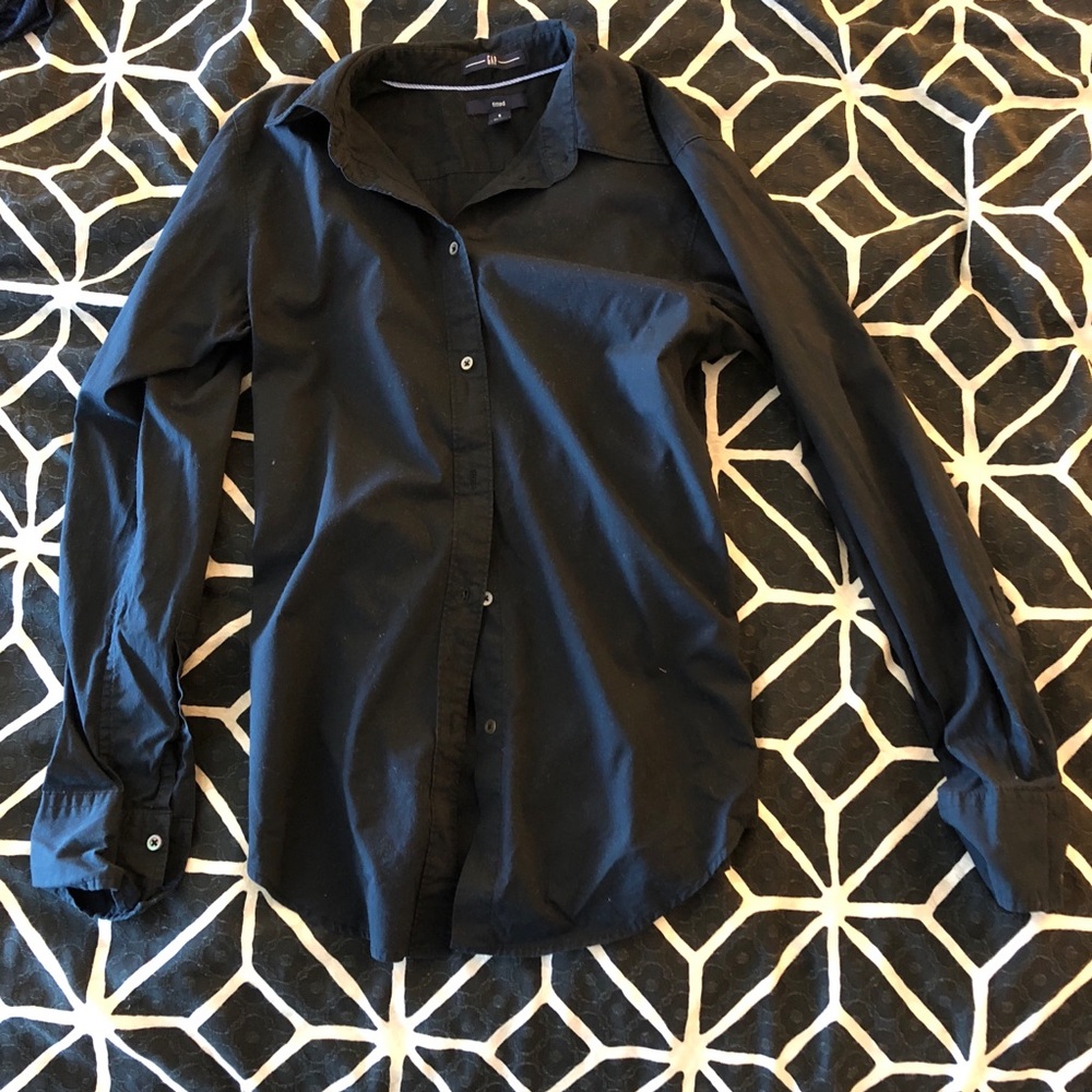 Black button up shirt